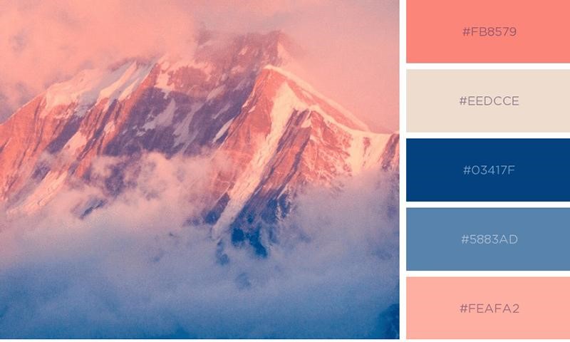 Ứng dụng bố trí màu pastel trong phong cảnh và mã màu pastel