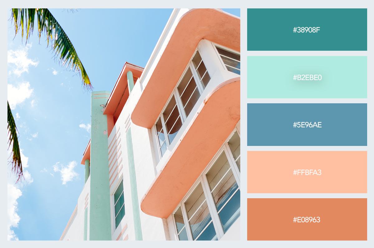 Ứng dụng bố trí màu pastel cho nhà ở và mã màu pastel